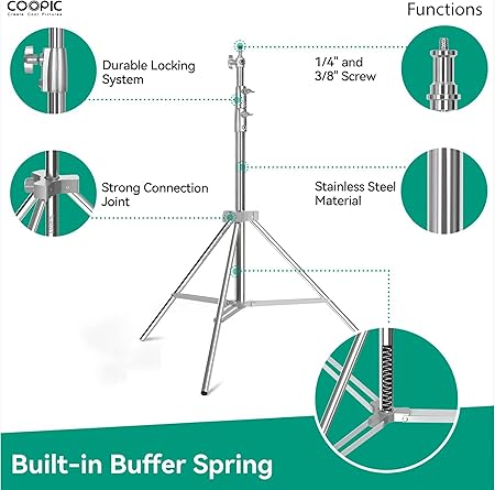 L-280M Stainless Steel Light Stand L-280M Stainless Steel Light Stand